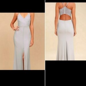 chinese dress ladies Just Like Heaven Lace Maxi Dress: White/Champagne